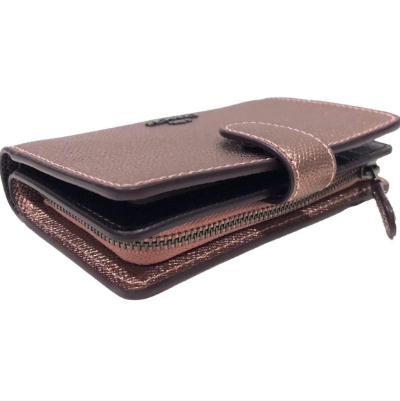 Coach Metallic Rose Gold Purse and Wallet Set - Picture 10 of 14